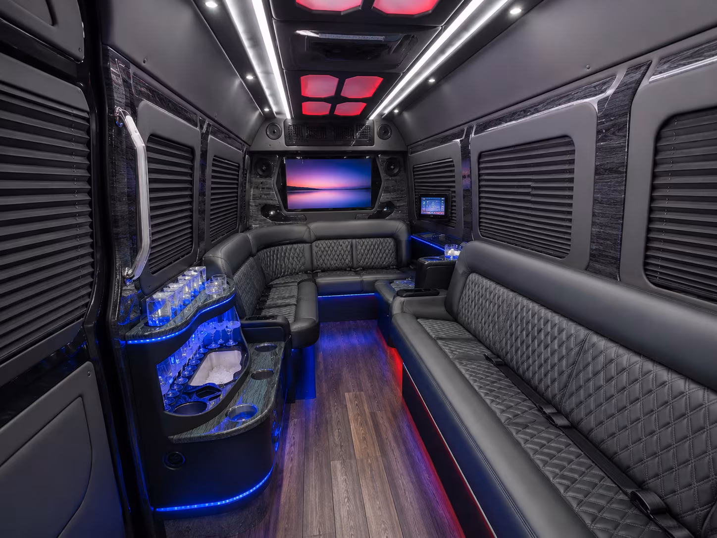 Cleveland Airport Shuttle & Transportation party bus exterior