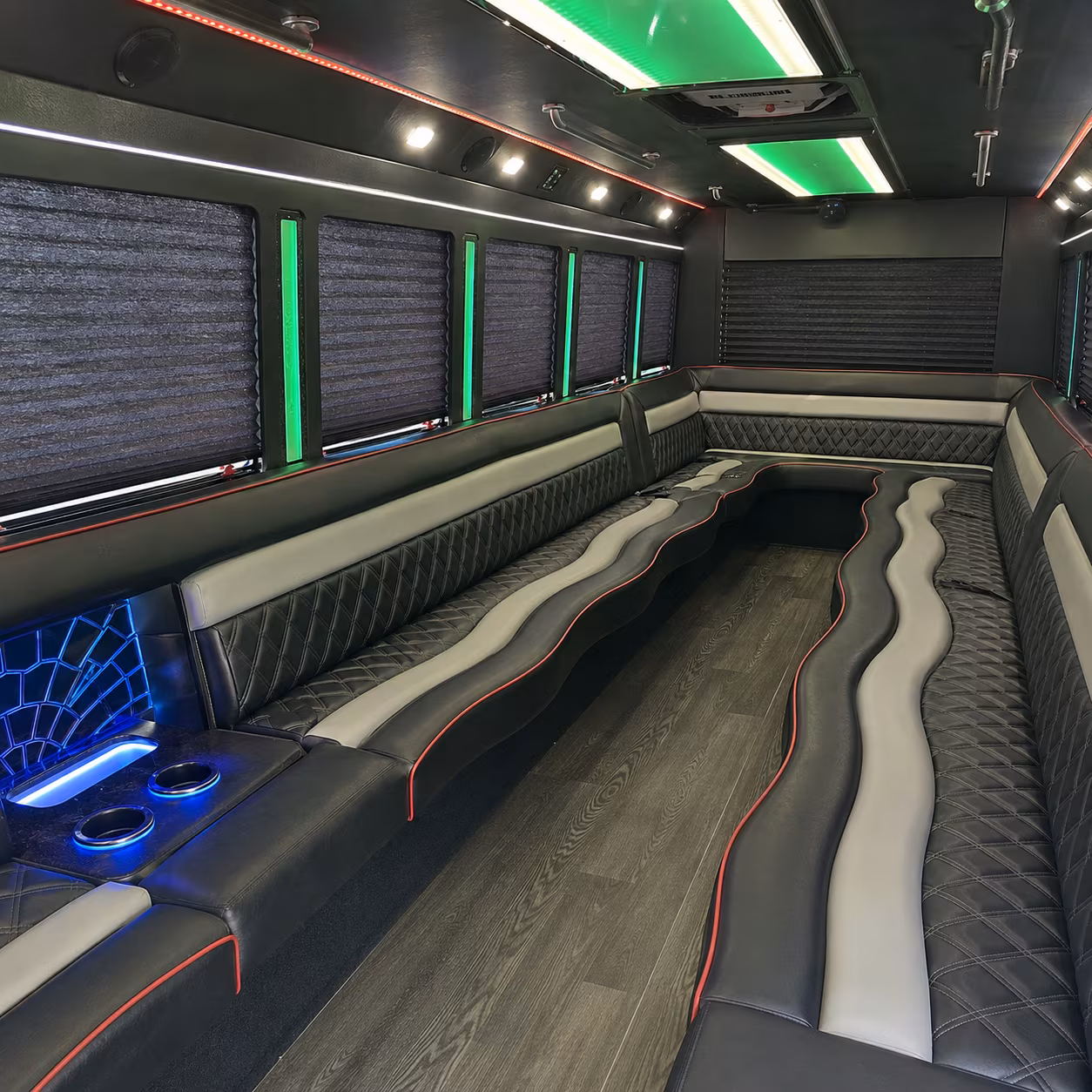 Cleveland Bachelor & Bachelorette Transportation onboard seating