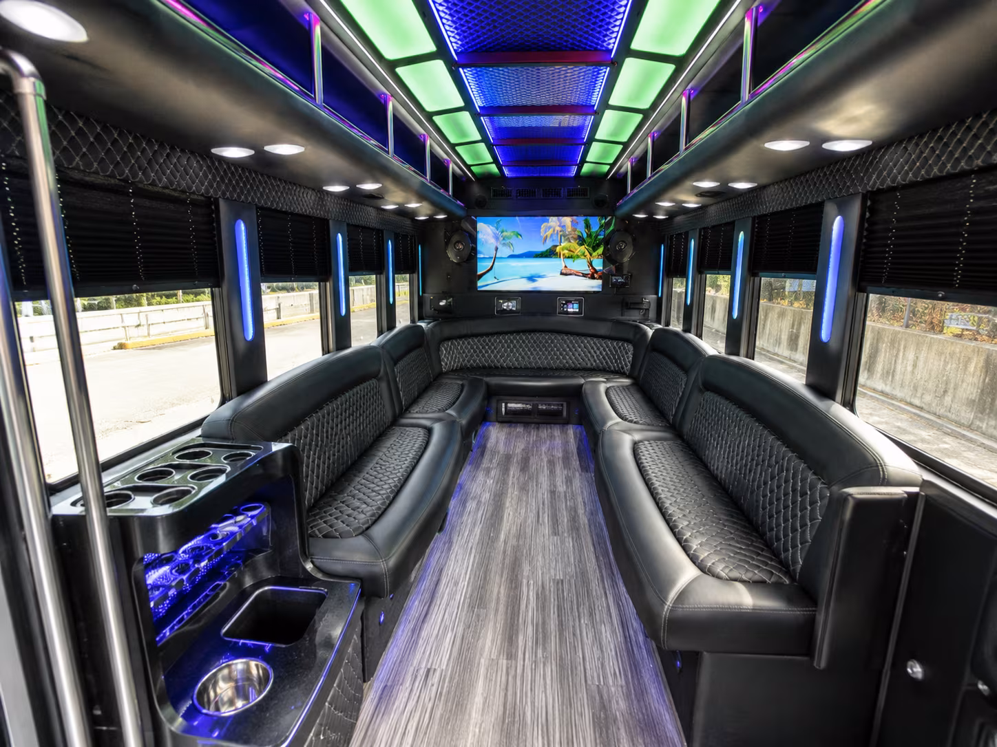 Cleveland Private Event Transportation party bus exterior