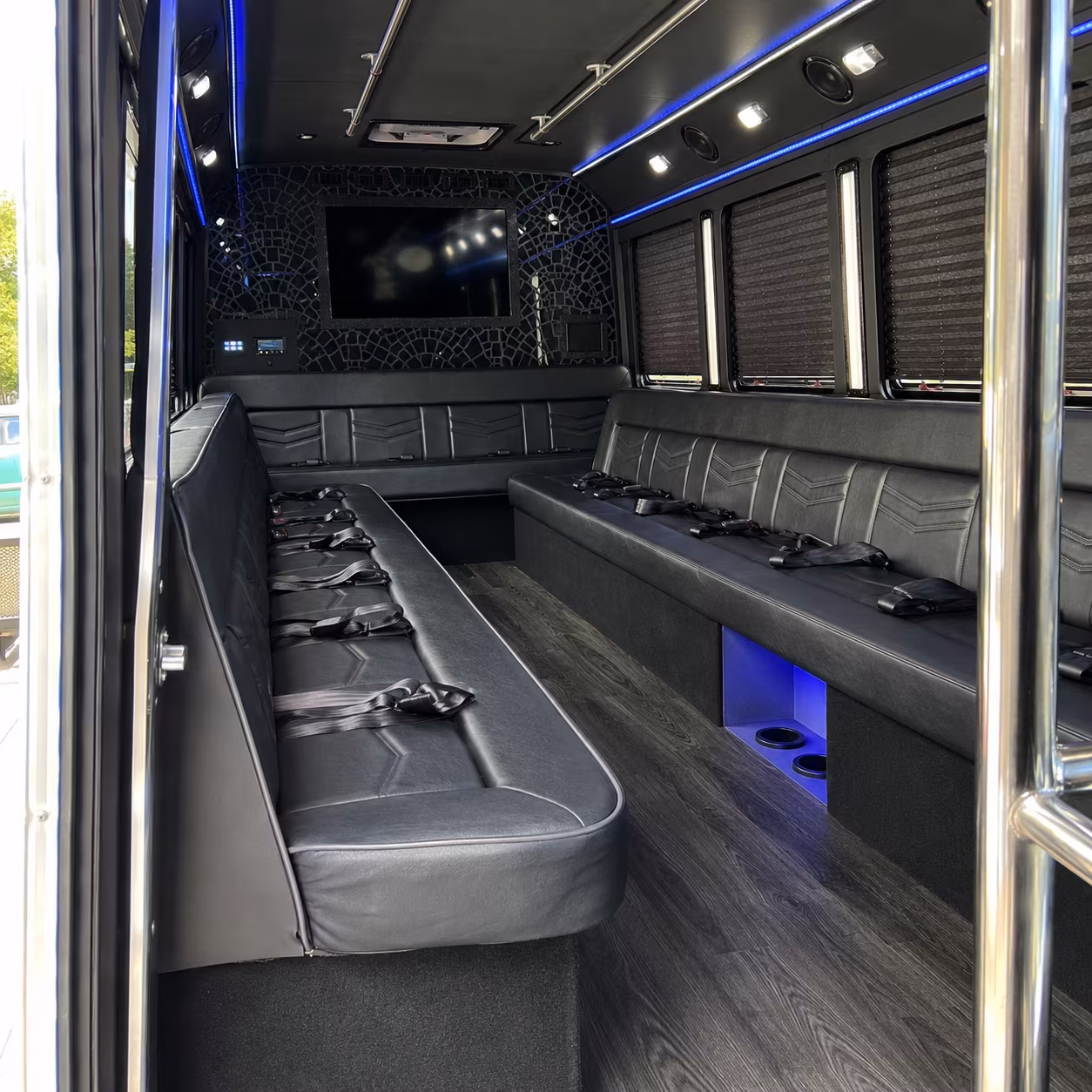 Cleveland Private Event Transportation party bus exterior
