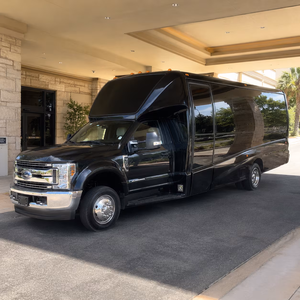 Cleveland Private Event Transportation party bus interior
