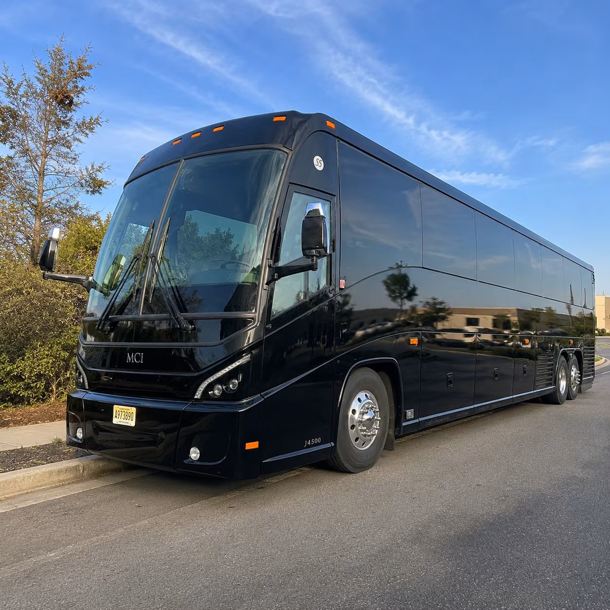 Cleveland School Event Transportation party bus exterior