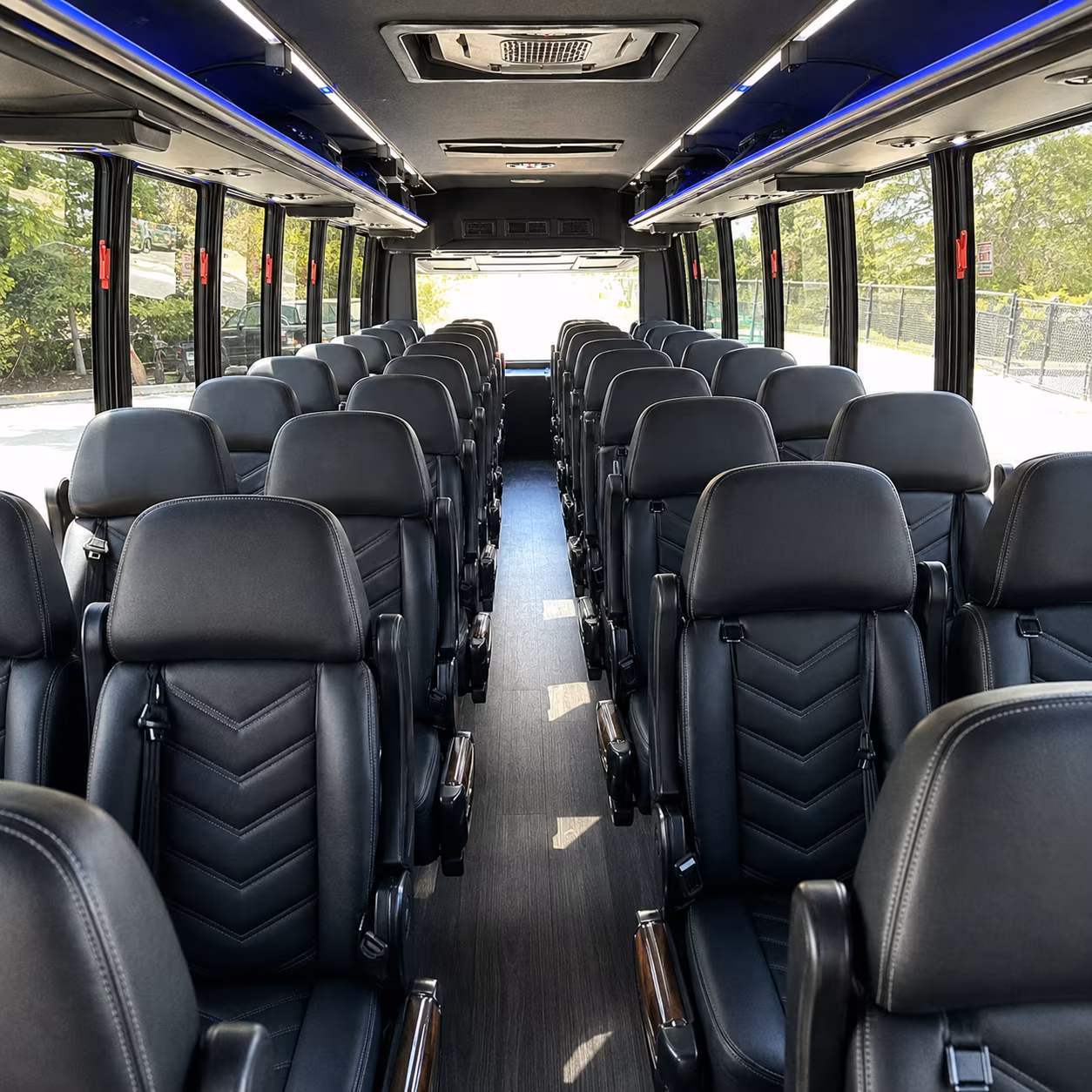 Cleveland School Event Transportation party bus exterior