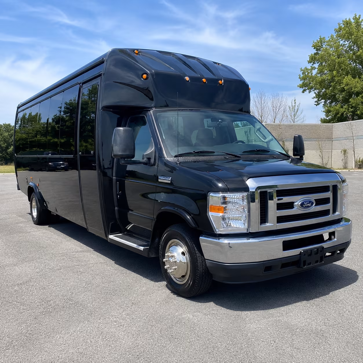 Cleveland Sporting Event Transportation party bus exterior