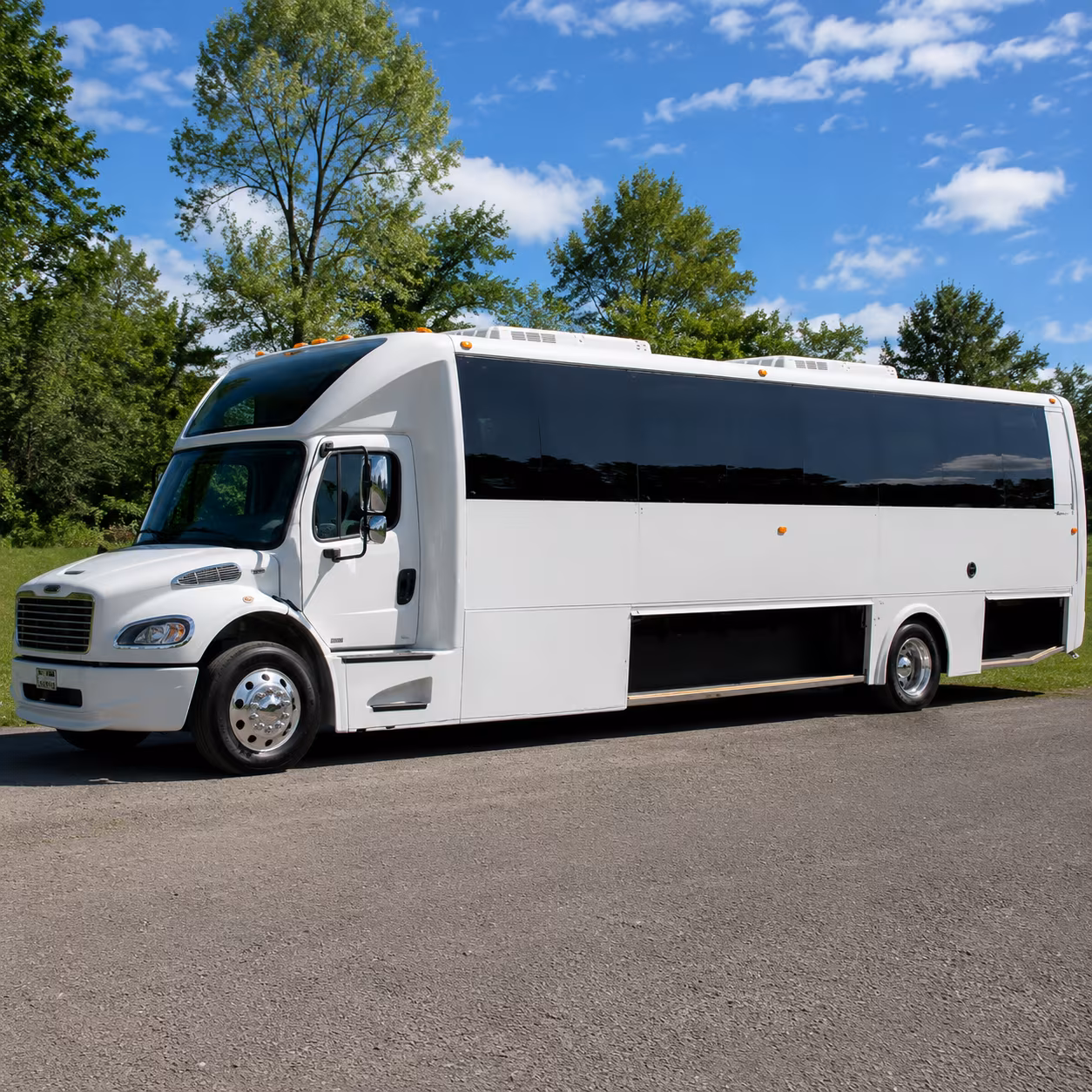 Cleveland Wedding Transportation party bus exterior